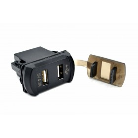 IC-266D-3 MARİN TİP VOLTMETRELİ 2'Lİ USB 5V/4.2A