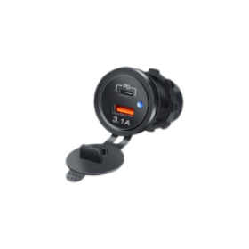 IC-266C-7 PANO TİP İKİLİ USB 4.2A (MAVİ LEDLİ)